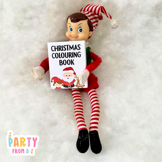 Christmas GIRL Elf Mini Colouring Book Elf Prop