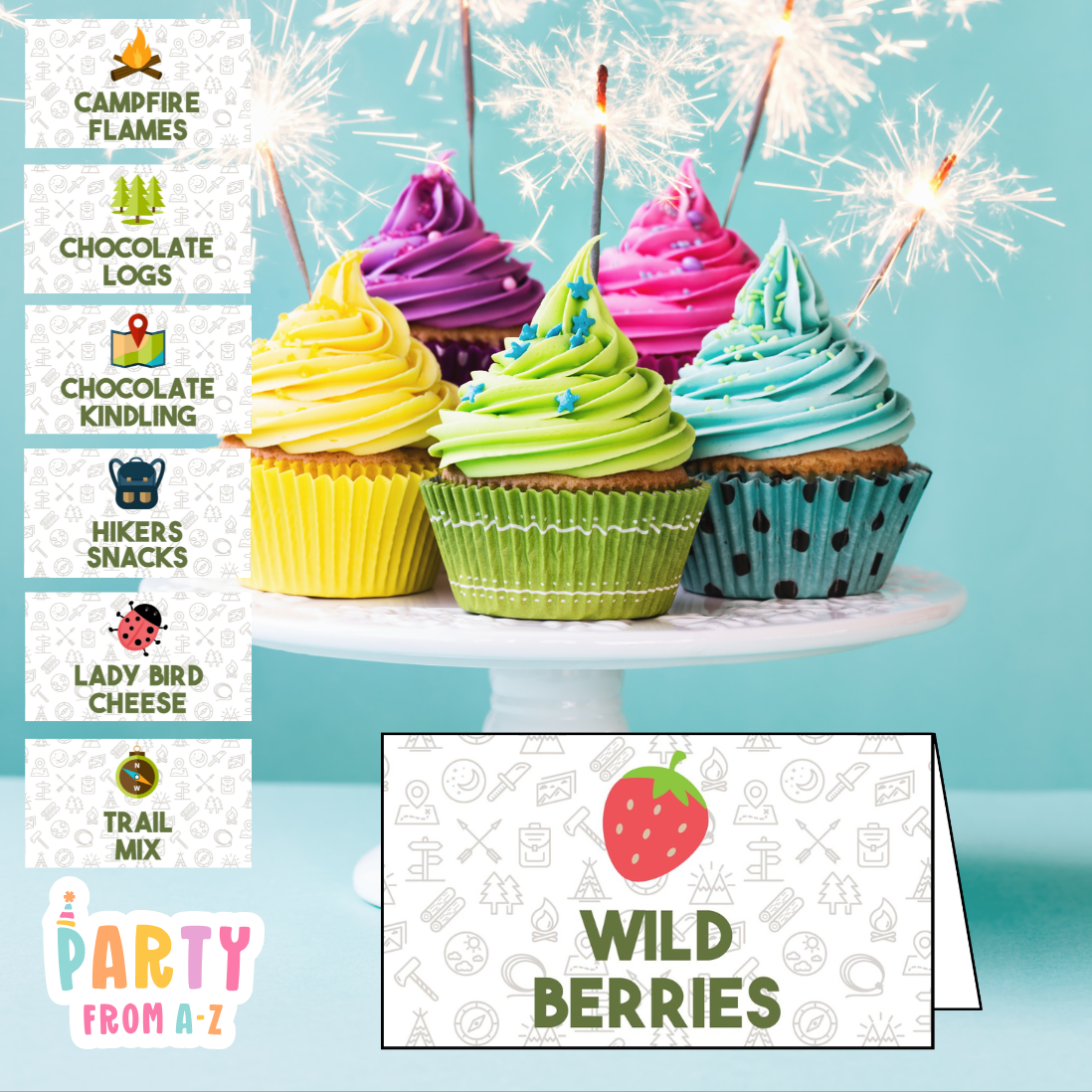 Personalised Kids Food/Name Place Cards Printed or Edit in Canva Boy Theme