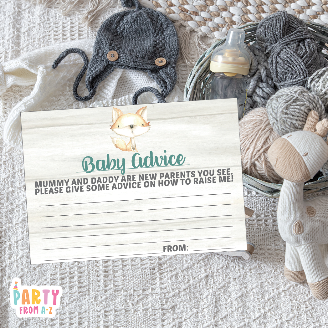 Baby Shower Baby Advice Cards