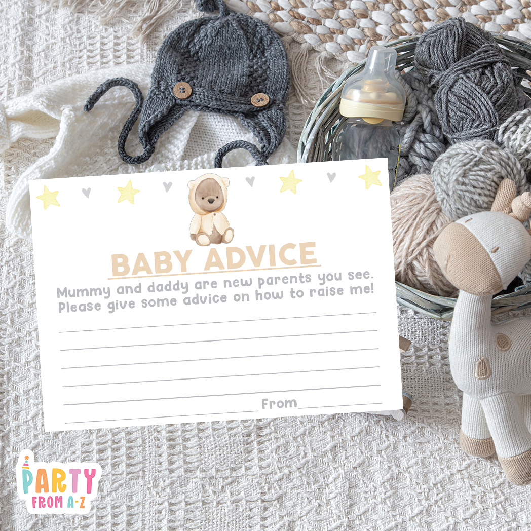 Baby Shower Baby Advice Cards