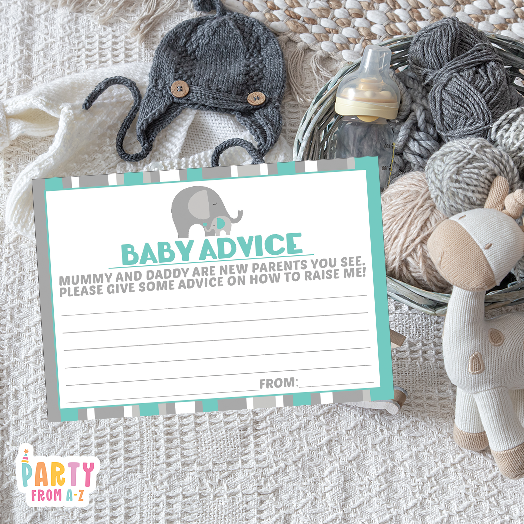 Baby Shower Baby Advice Cards