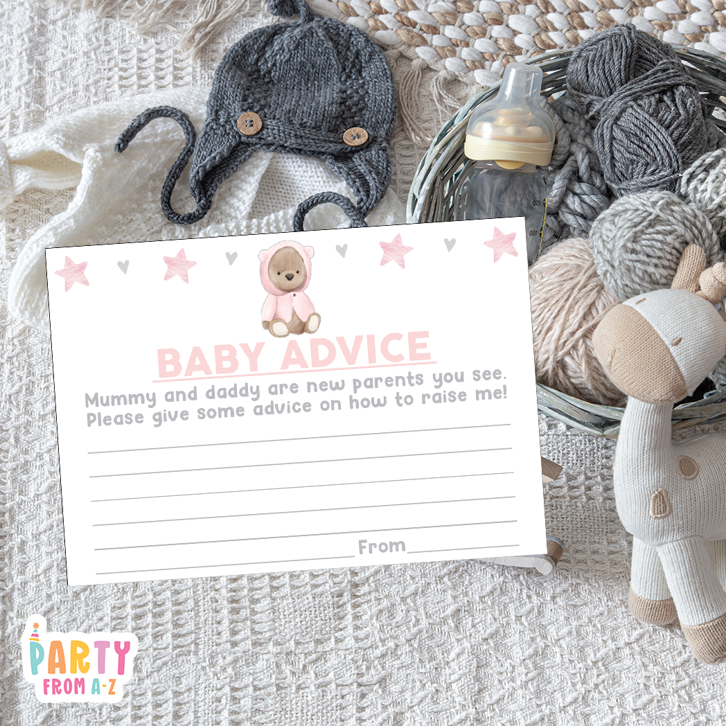 Baby Shower Baby Advice Cards