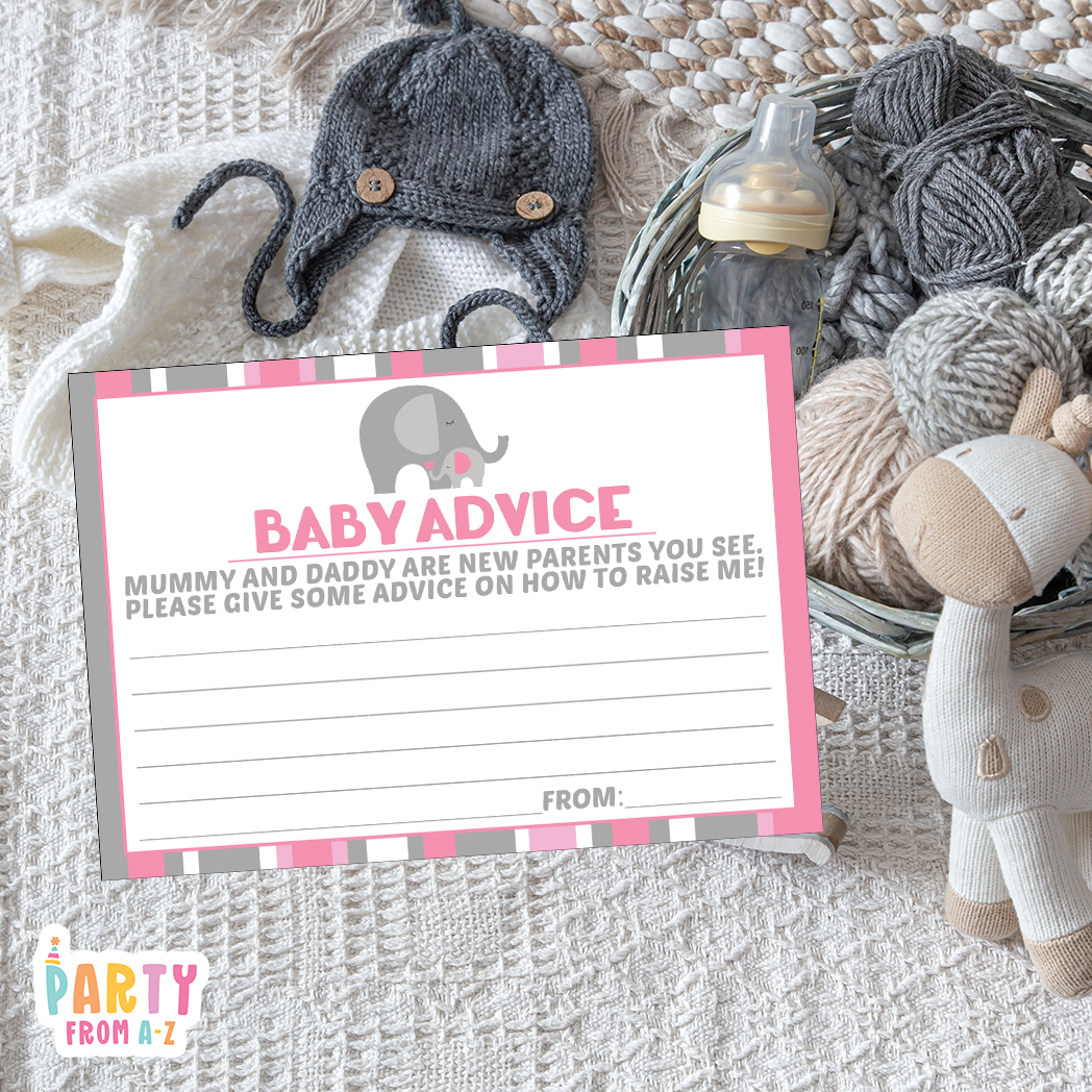 Baby Shower Baby Advice Cards
