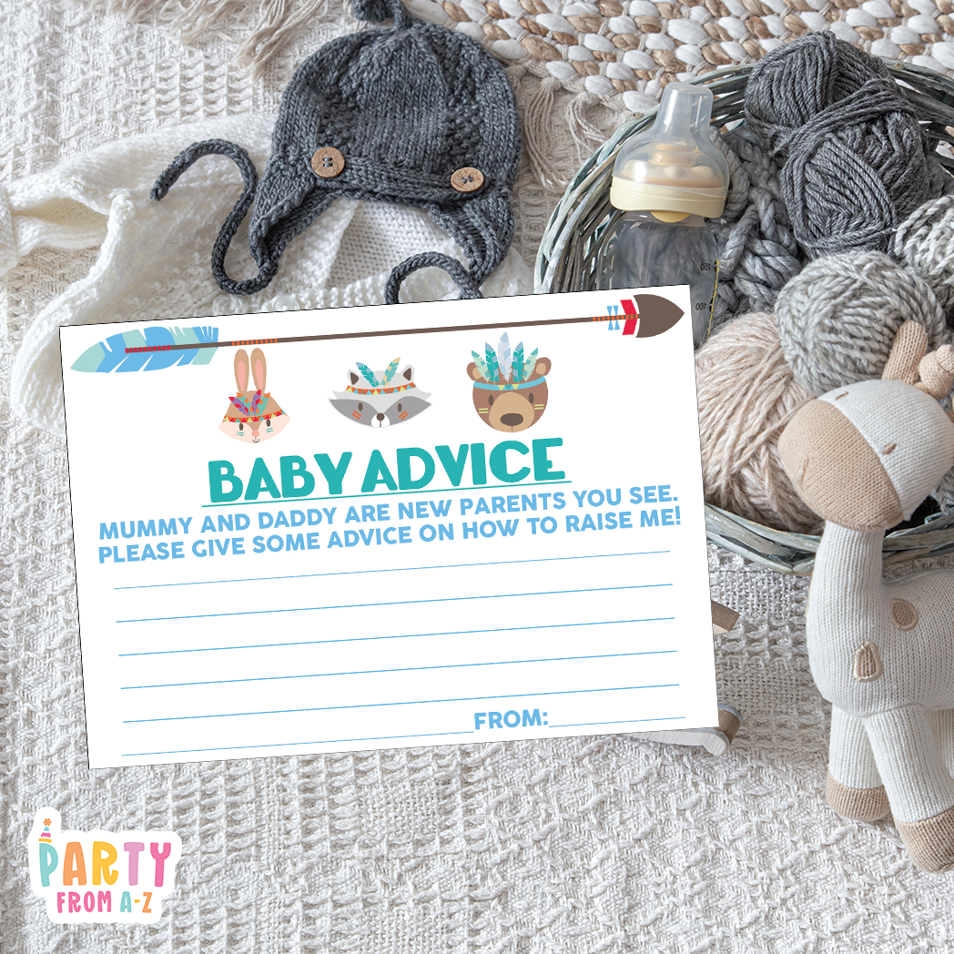 Baby Shower Baby Advice Cards
