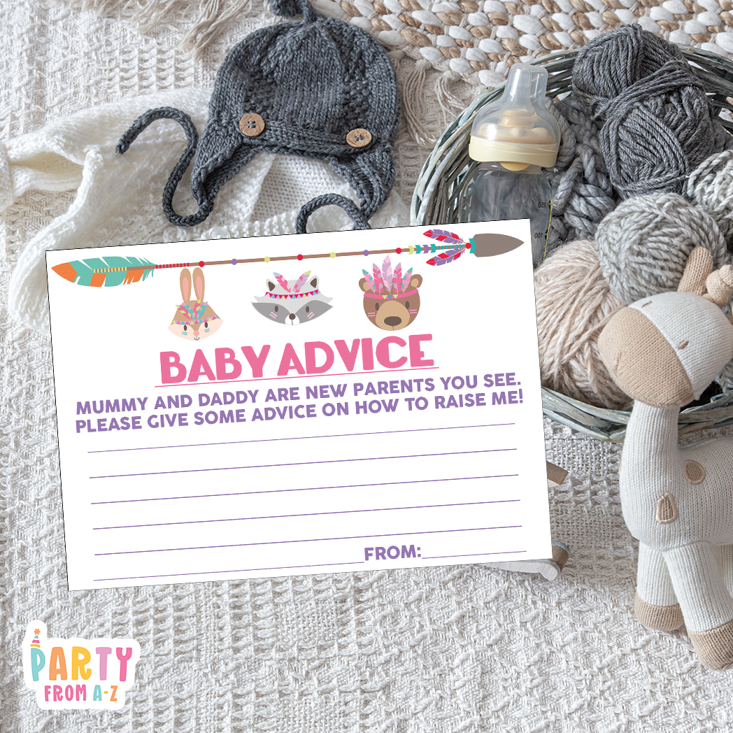 Baby Shower Baby Advice Cards