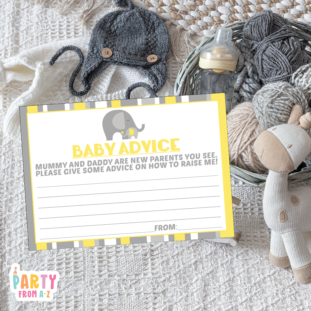 Baby Shower Baby Advice Cards