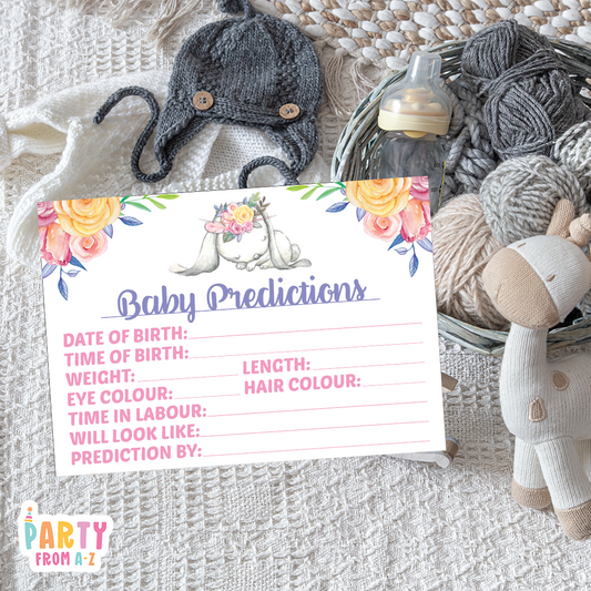Baby Shower Baby Prediction Cards