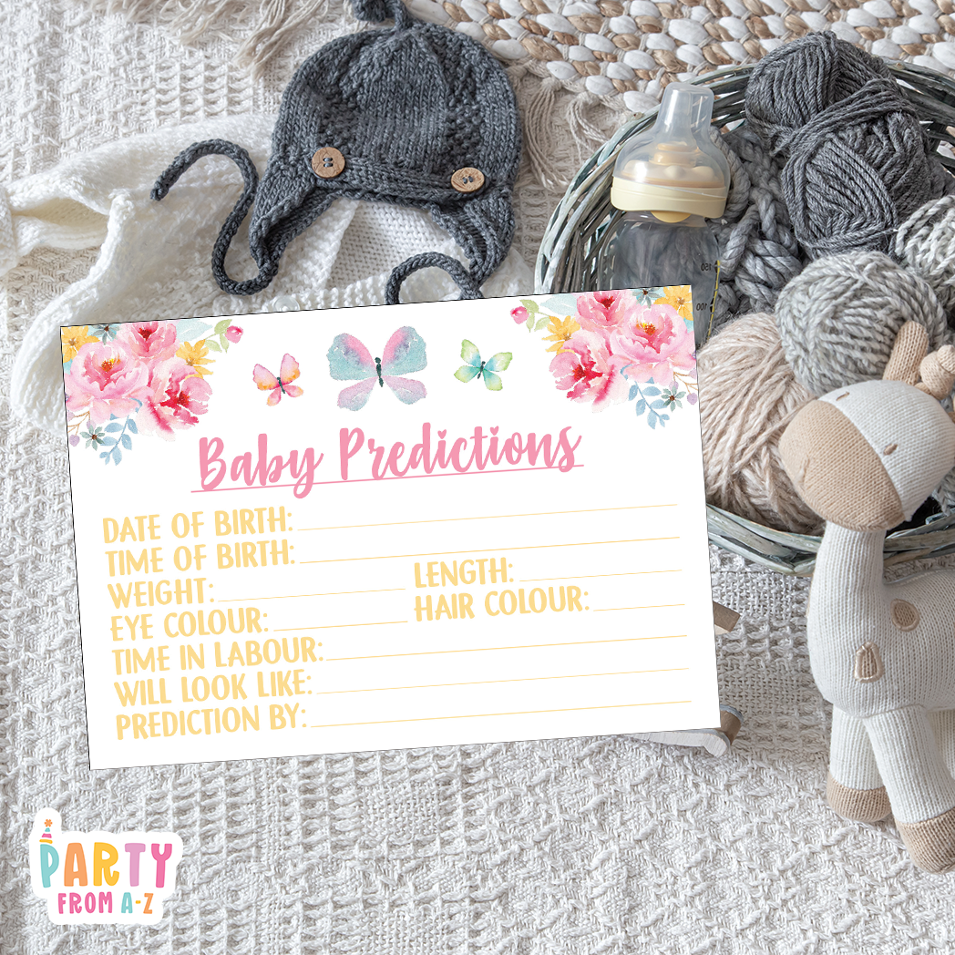 Baby Shower Baby Prediction Cards