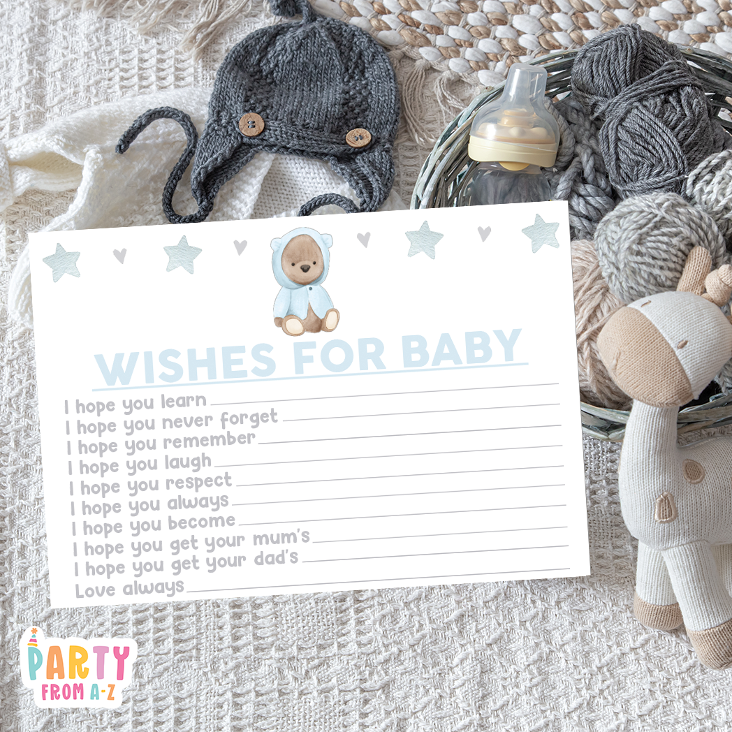 Baby Shower Baby Wishes Cards