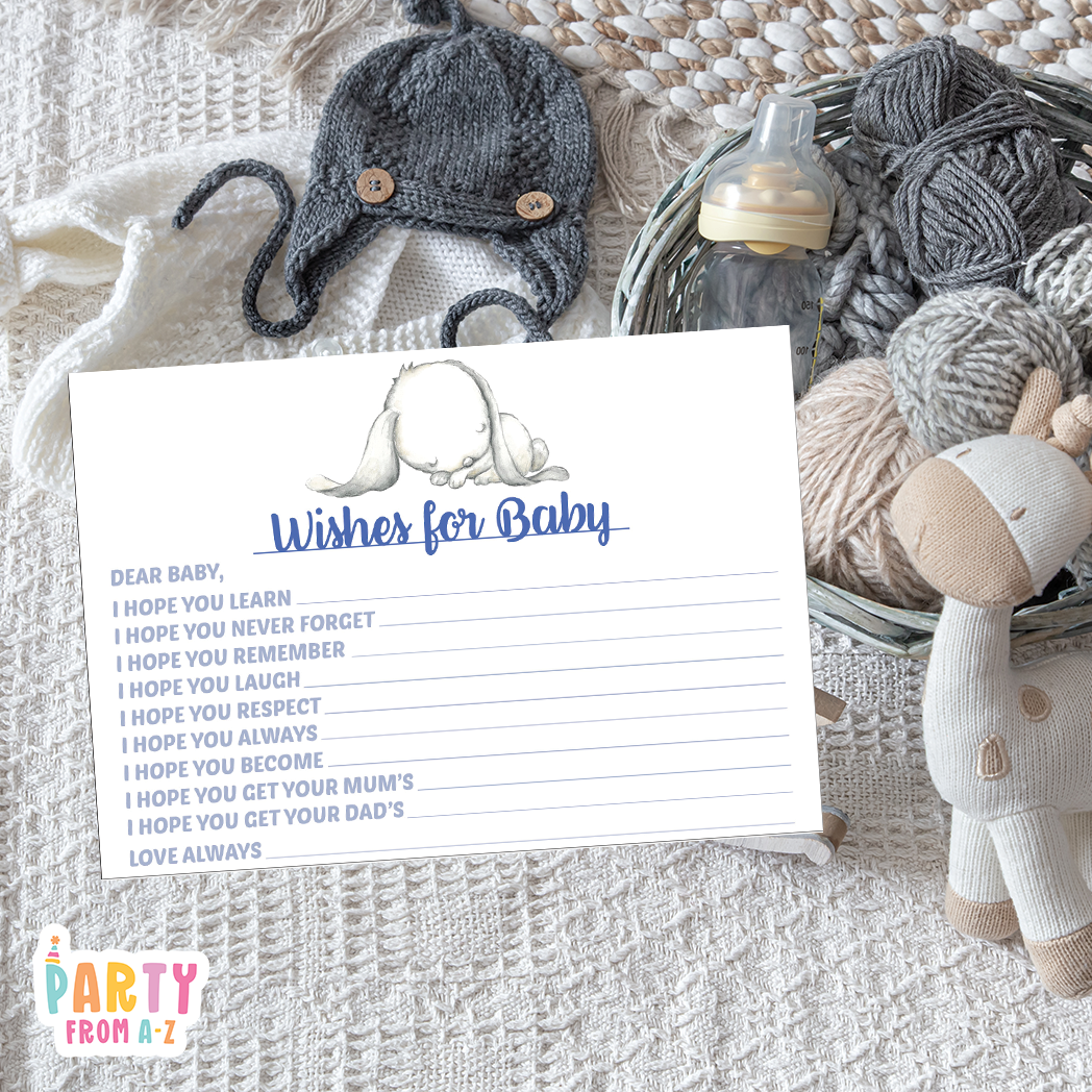 Baby Shower Baby Wishes Cards