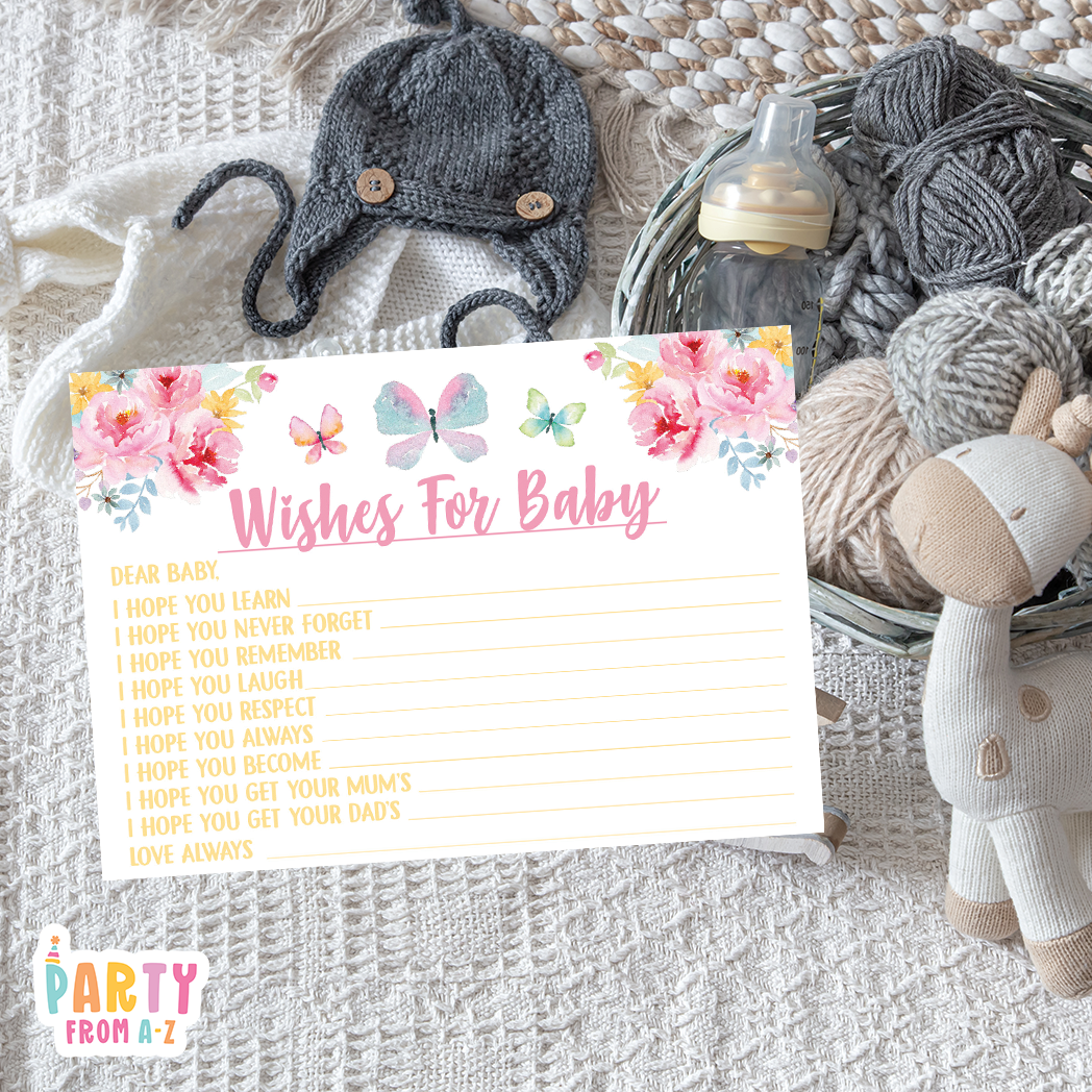 Baby Shower Baby Wishes Cards