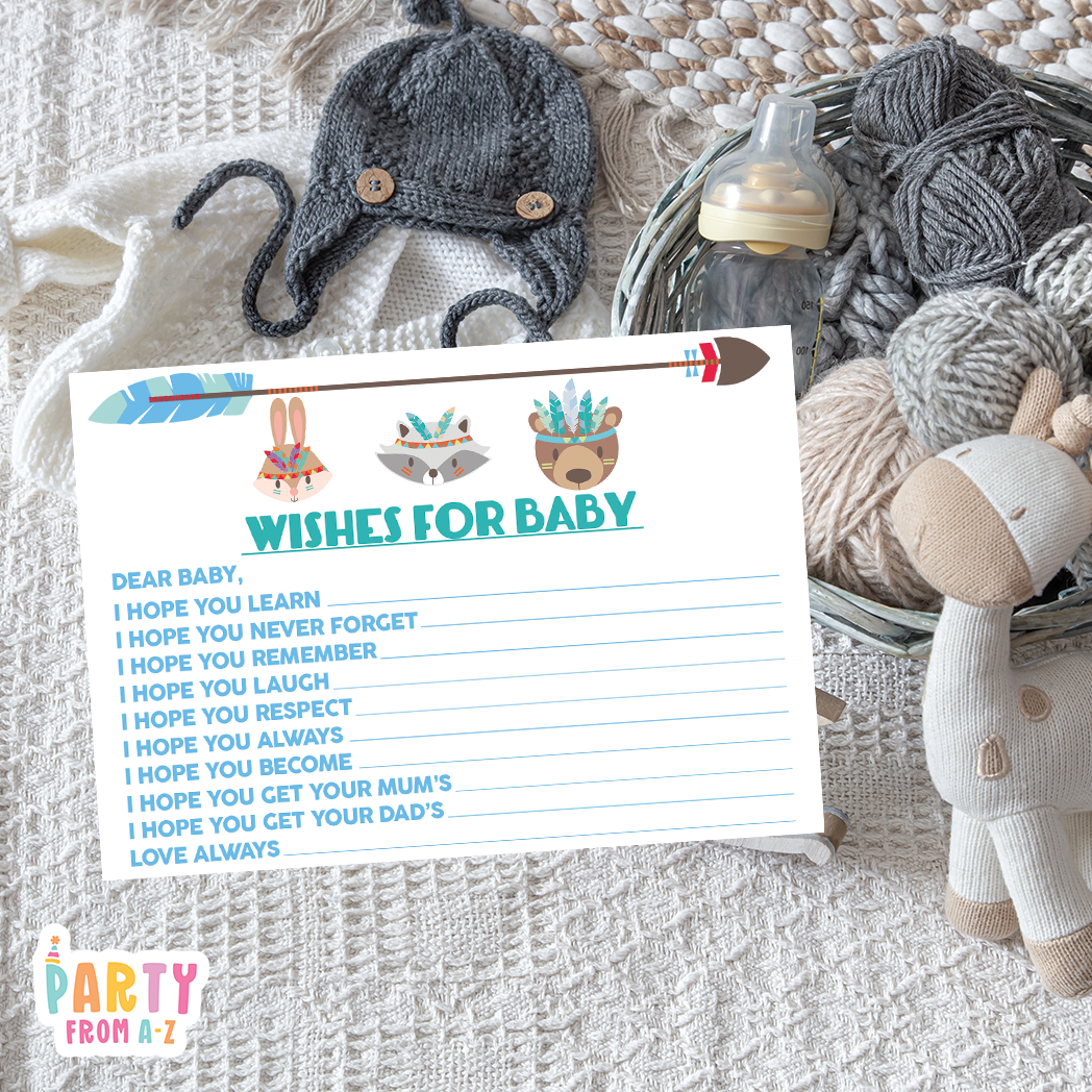 Baby Shower Baby Wishes Cards