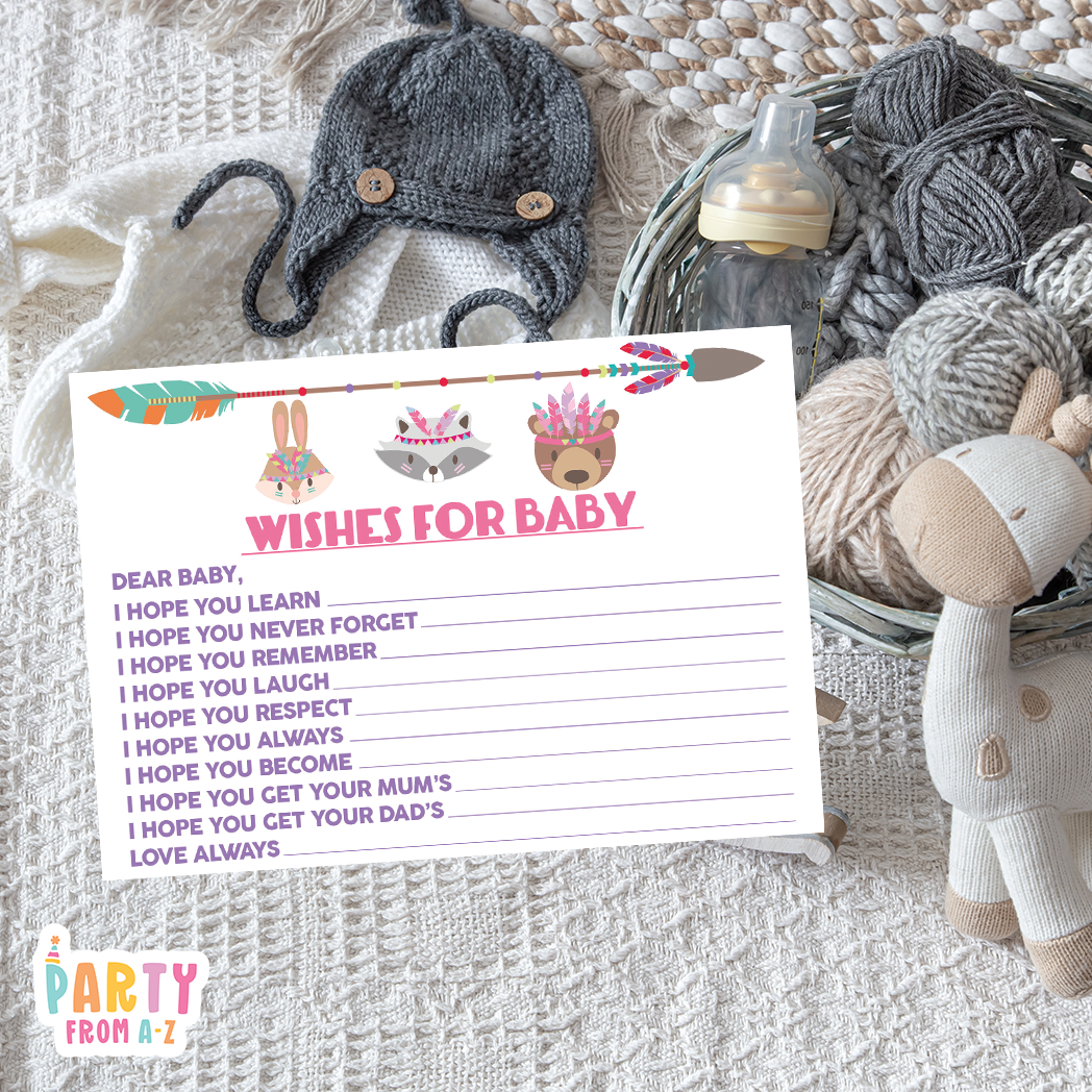 Baby Shower Baby Wishes Cards