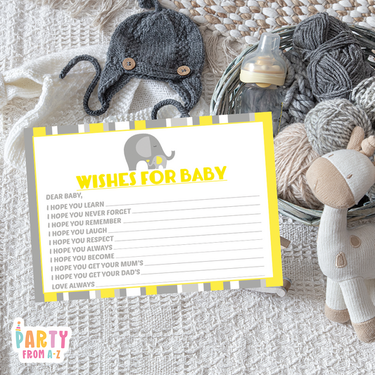 Baby Shower Baby Wishes Cards