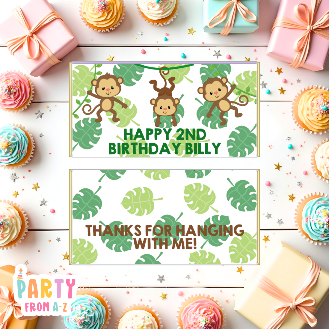 Personalised Kids Aldi Chocolate Bar Wrappers Printed or Edit in Canva Boy Themes