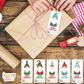 12 Pack Adhesive Gift Tags Labels Gnome Traditional