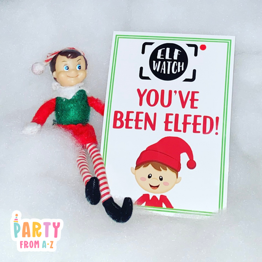 Christmas BOY Elf Surveillance Cards Elf Prop Elf Antics PDF DIGITAL