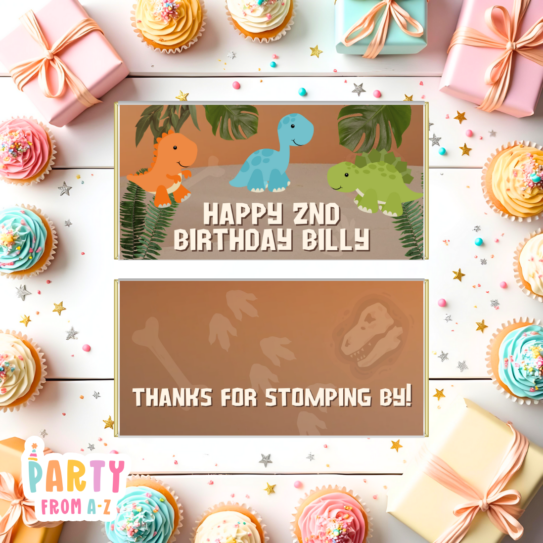 Personalised Kids Aldi Chocolate Bar Wrappers Printed or Edit in Canva Boy Themes