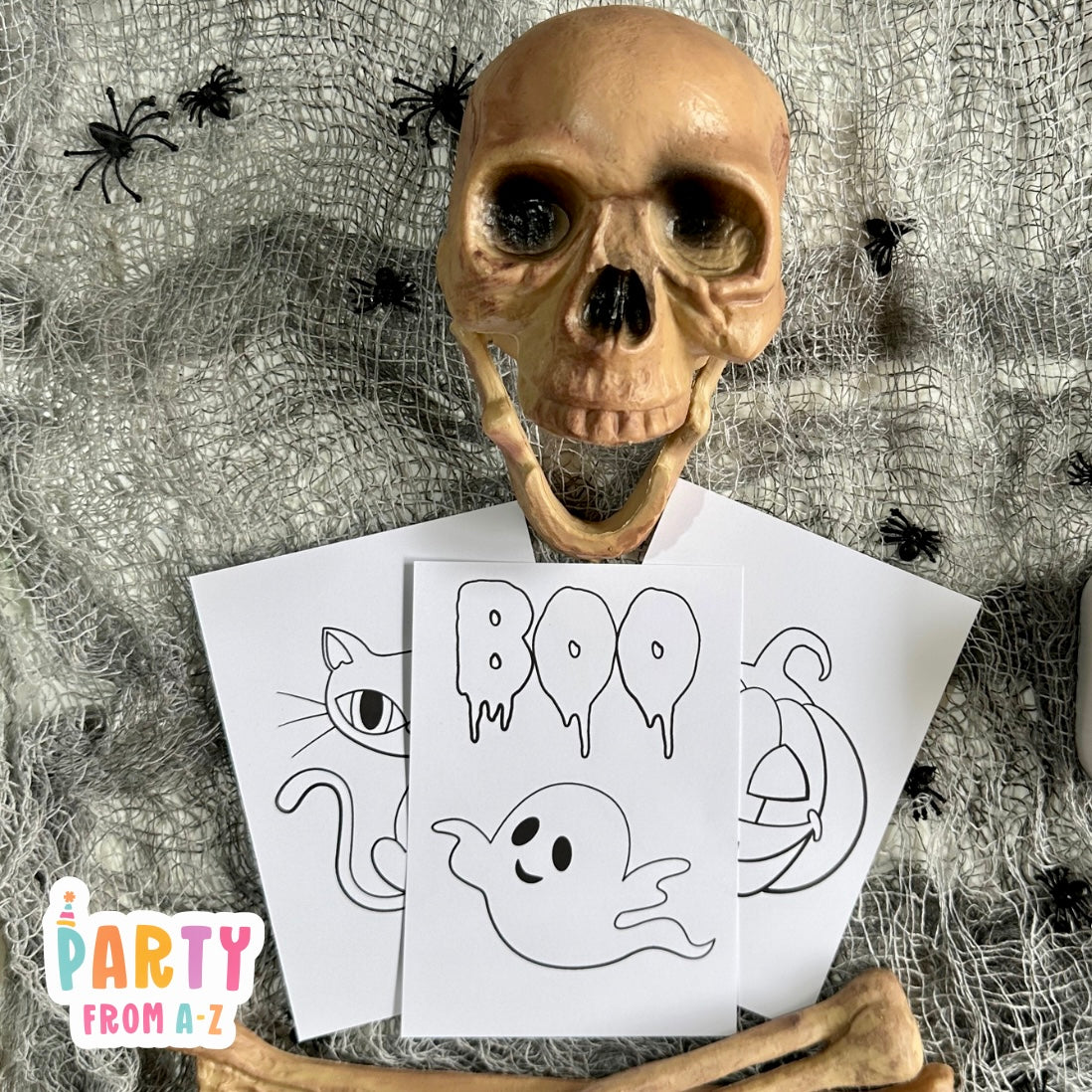 Halloween Mini Colouring Pages | Printed & Ready to use