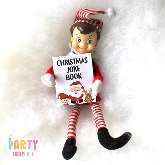 DIGITAL Christmas BOY Elf Mini Joke Book Elf Prop