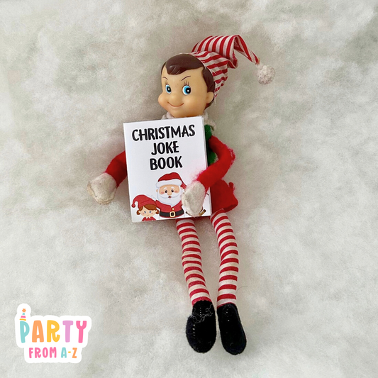 DIGITAL Christmas GIRL Elf Mini Joke Book Elf Prop