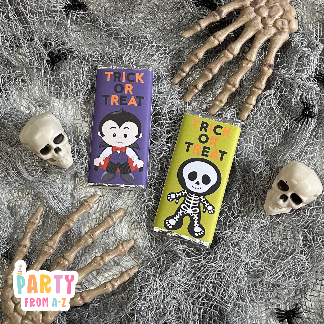 Halloween Chocolate Bar Wrappers | Aldi 40g Bars | Printed & Ready to use
