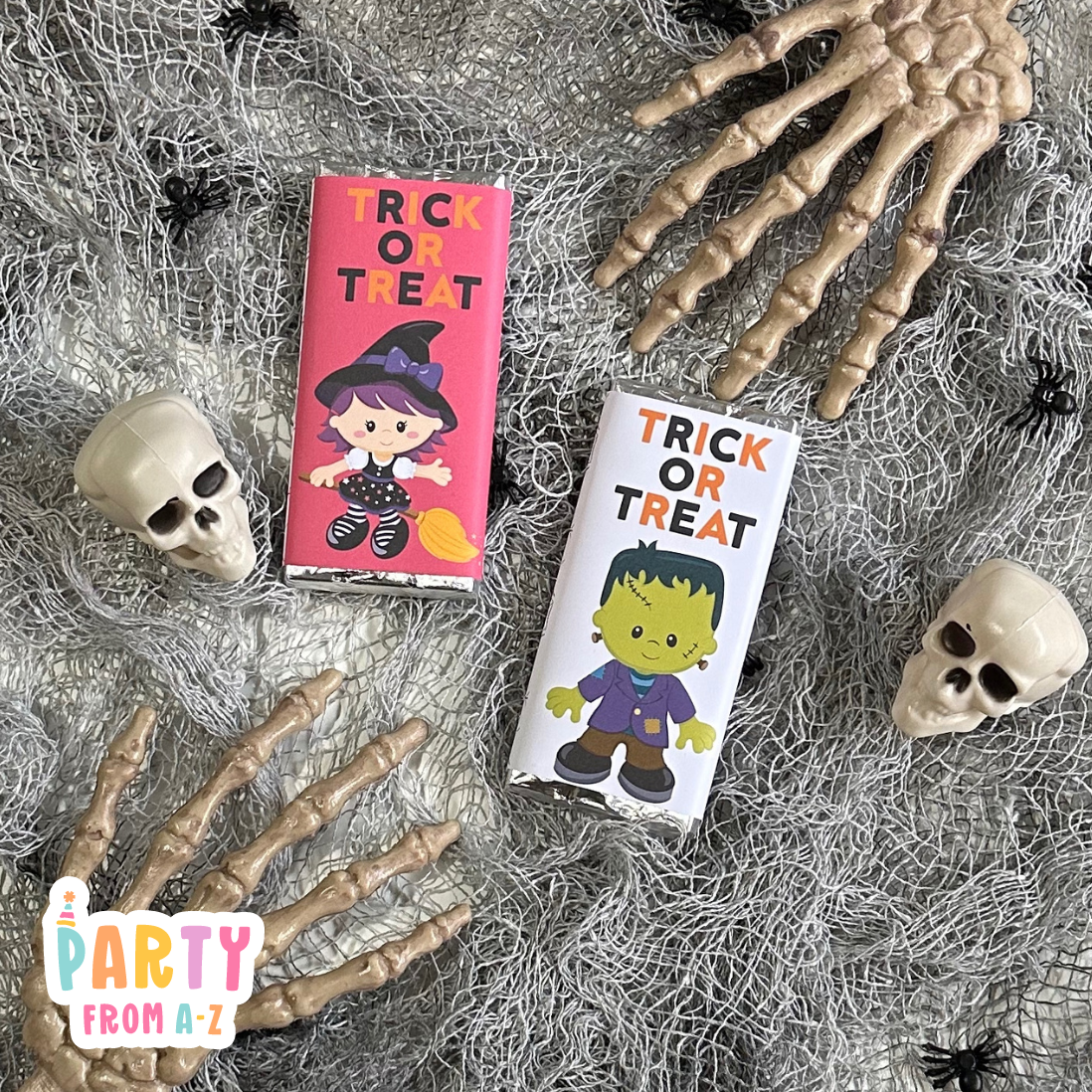 Halloween Chocolate Bar Wrappers | Aldi 40g Bars | Printed & Ready to use
