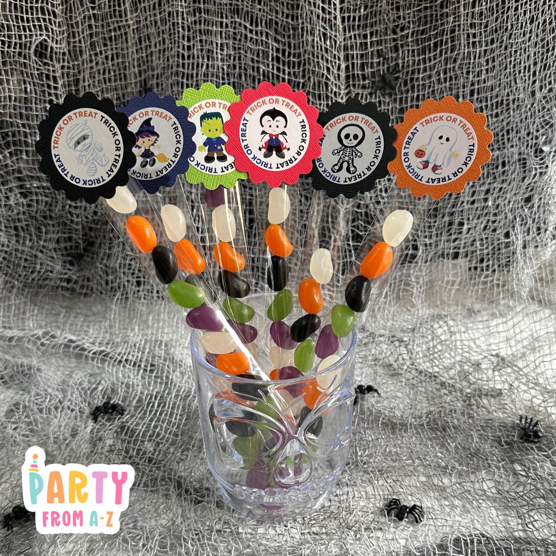 Halloween Lolly Tubes with Toppers |  Printed & Ready to Fill