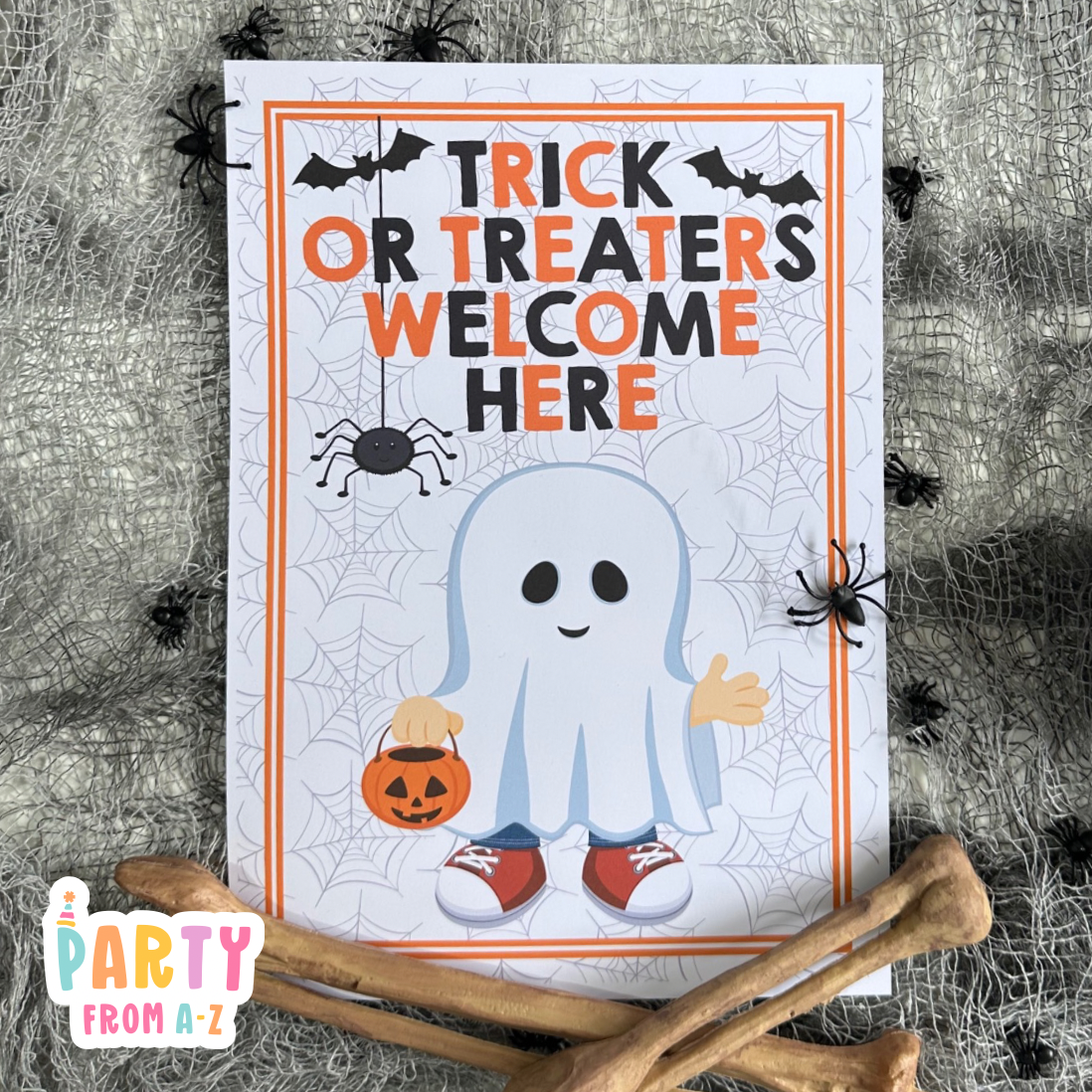 Halloween Welcome Trick-or-Treat Sign | Digital Ready to Print