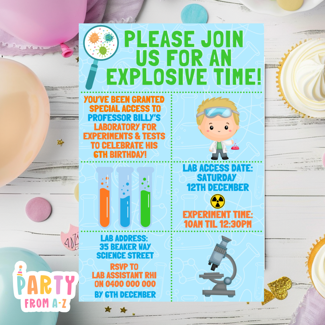 Kids Birthday Party Invites Boys Printed or Edit it Canva Boy Theme