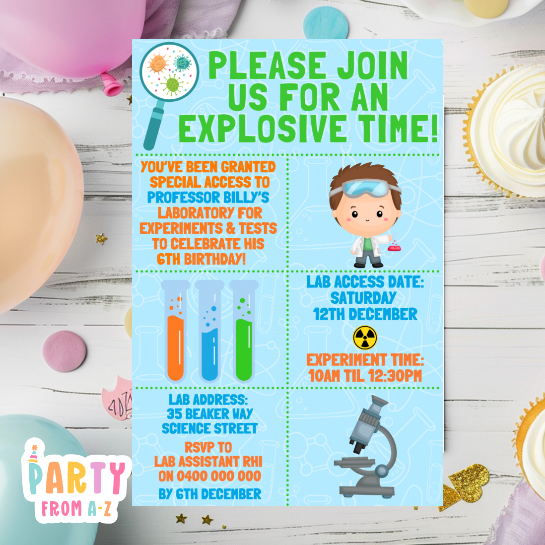 Kids Birthday Party Invites Boys Printed or Edit it Canva Boy Theme