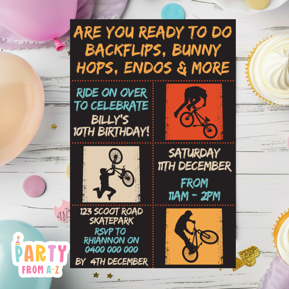 Kids Birthday Party Invites Boys Printed or Edit it Canva Boy Theme