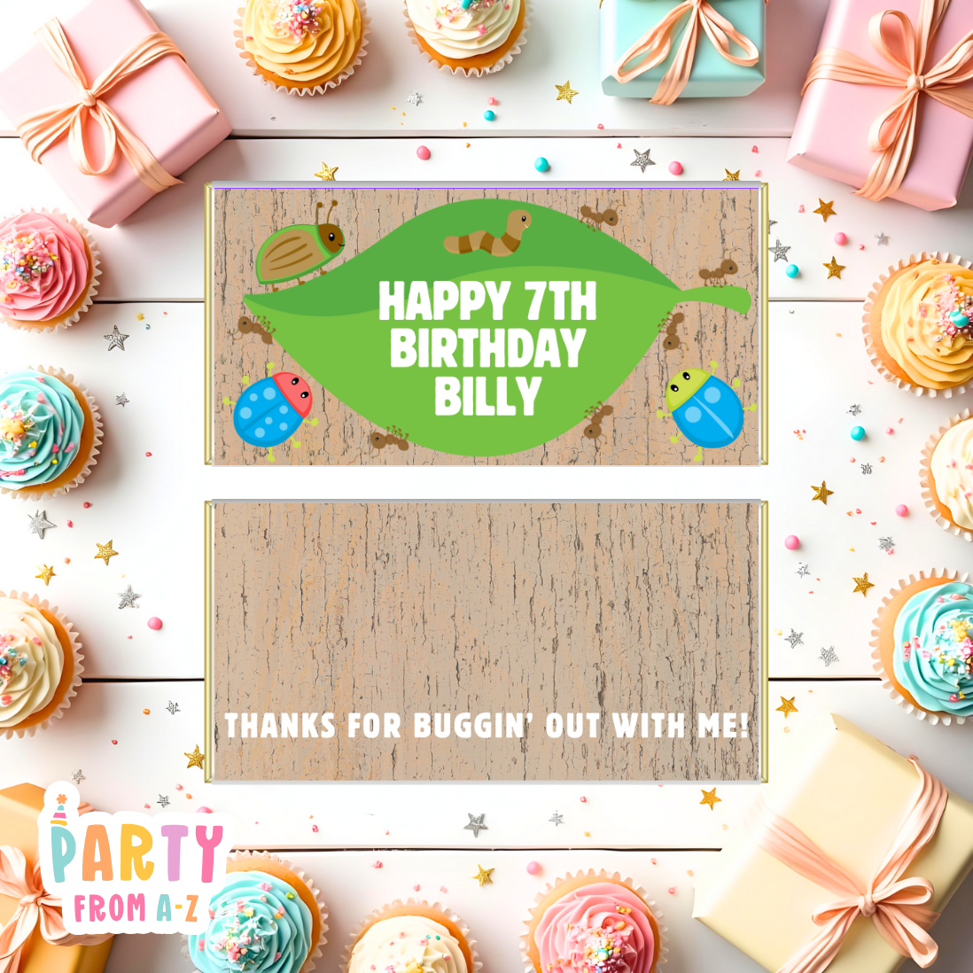 Personalised Kids Aldi Chocolate Bar Wrappers Printed or Edit in Canva Boy Themes