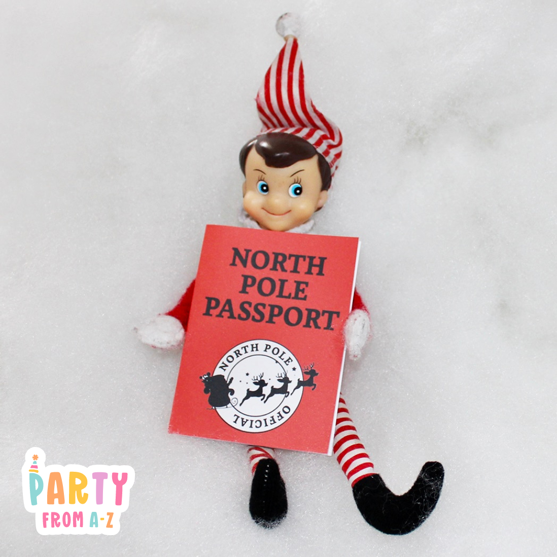 Christmas Elf Personalised Christmas Personalised Elf Passport & Boarding Pass Prop Elf Antics