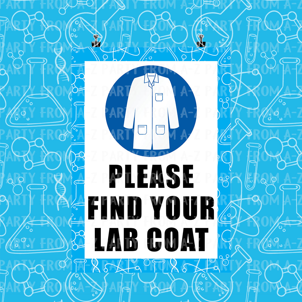 12 x A4 Science Themed Signs