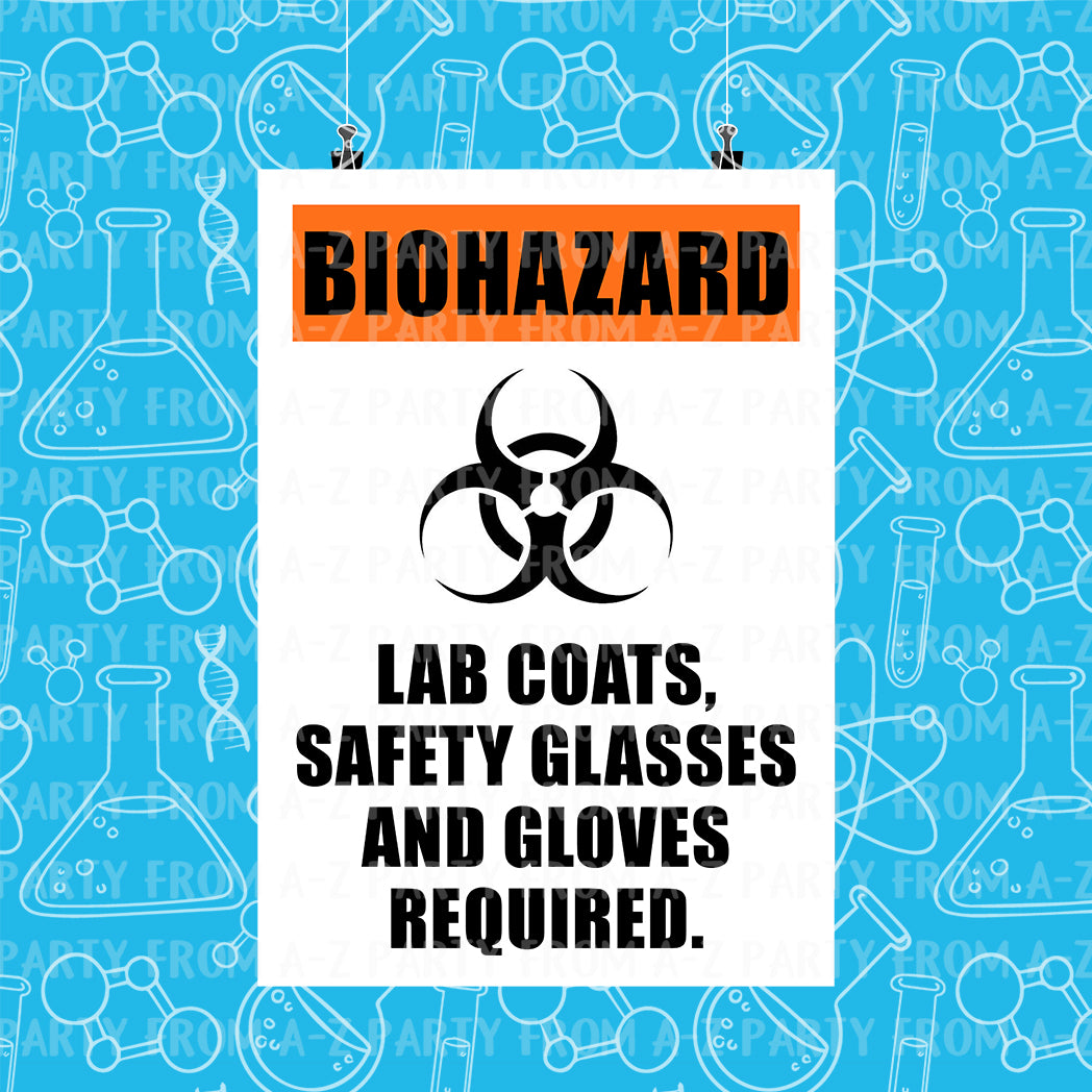 12 x A4 Science Themed Signs