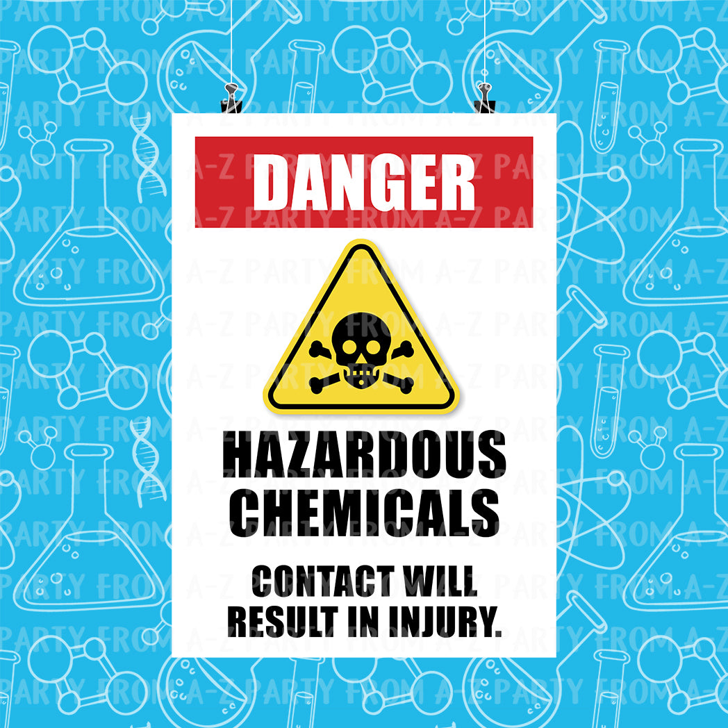 12 x A4 Science Themed Signs