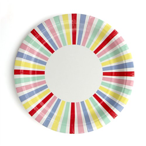 Various Paper Plates 23cm - 10per pack