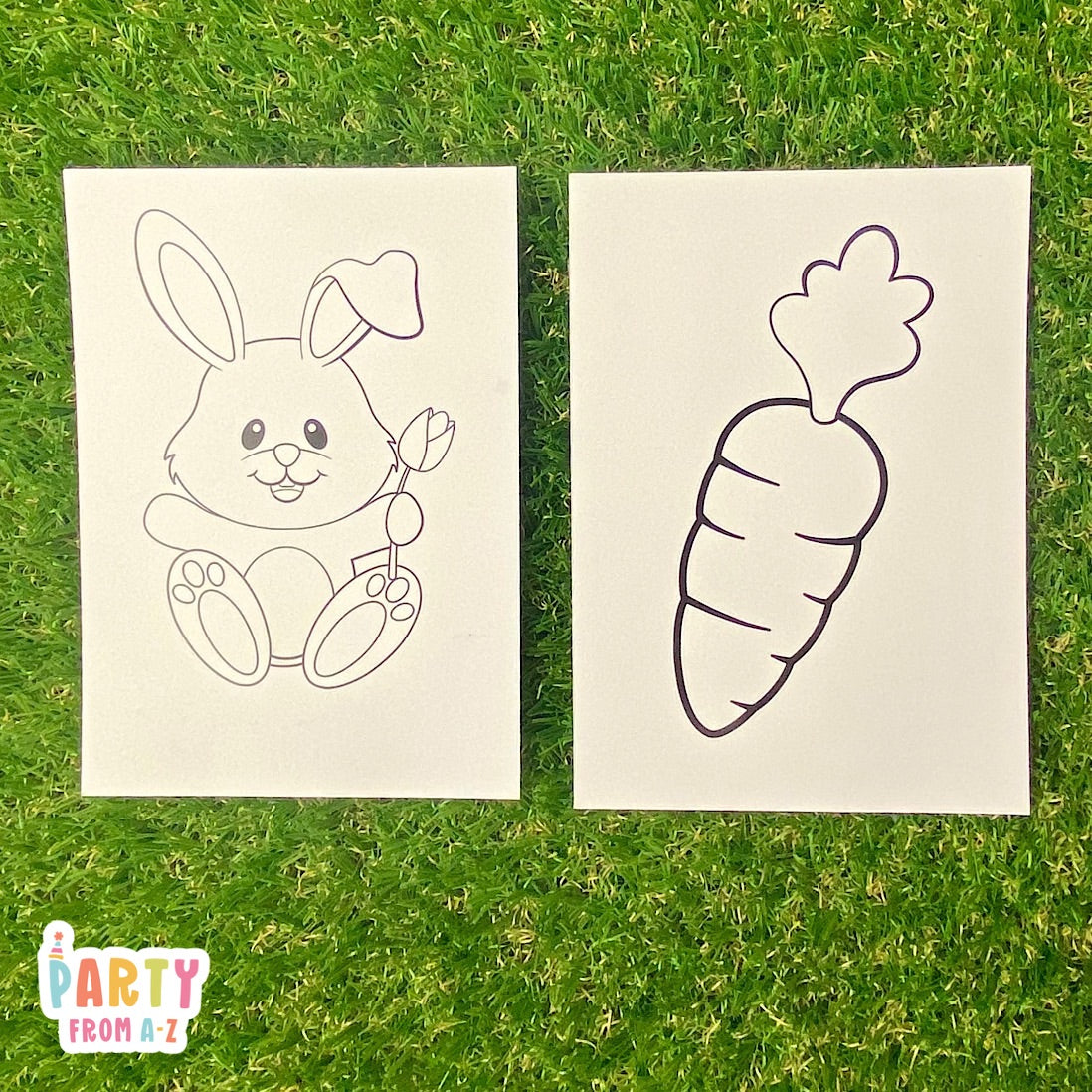 Easter Bunny/Rabbit Mini Colouring Pages