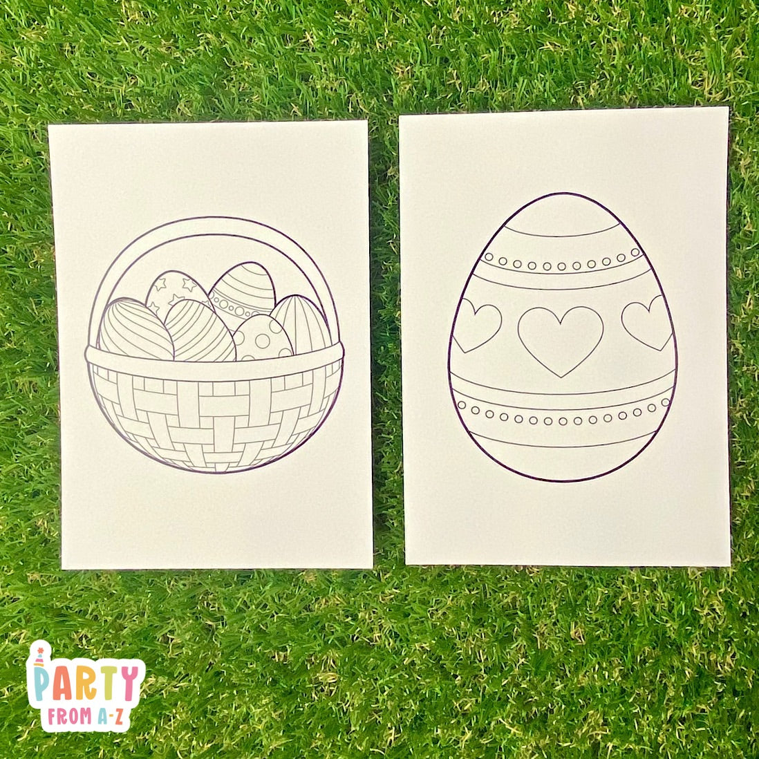 Easter Bunny/Rabbit Mini Colouring Pages