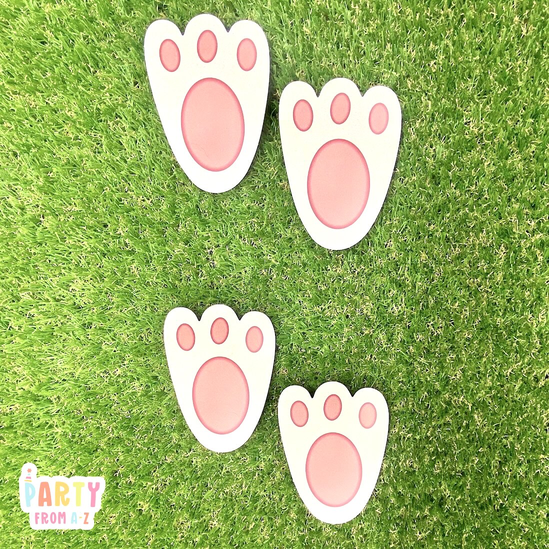 Easter Egg Hunt Bunny Footprints