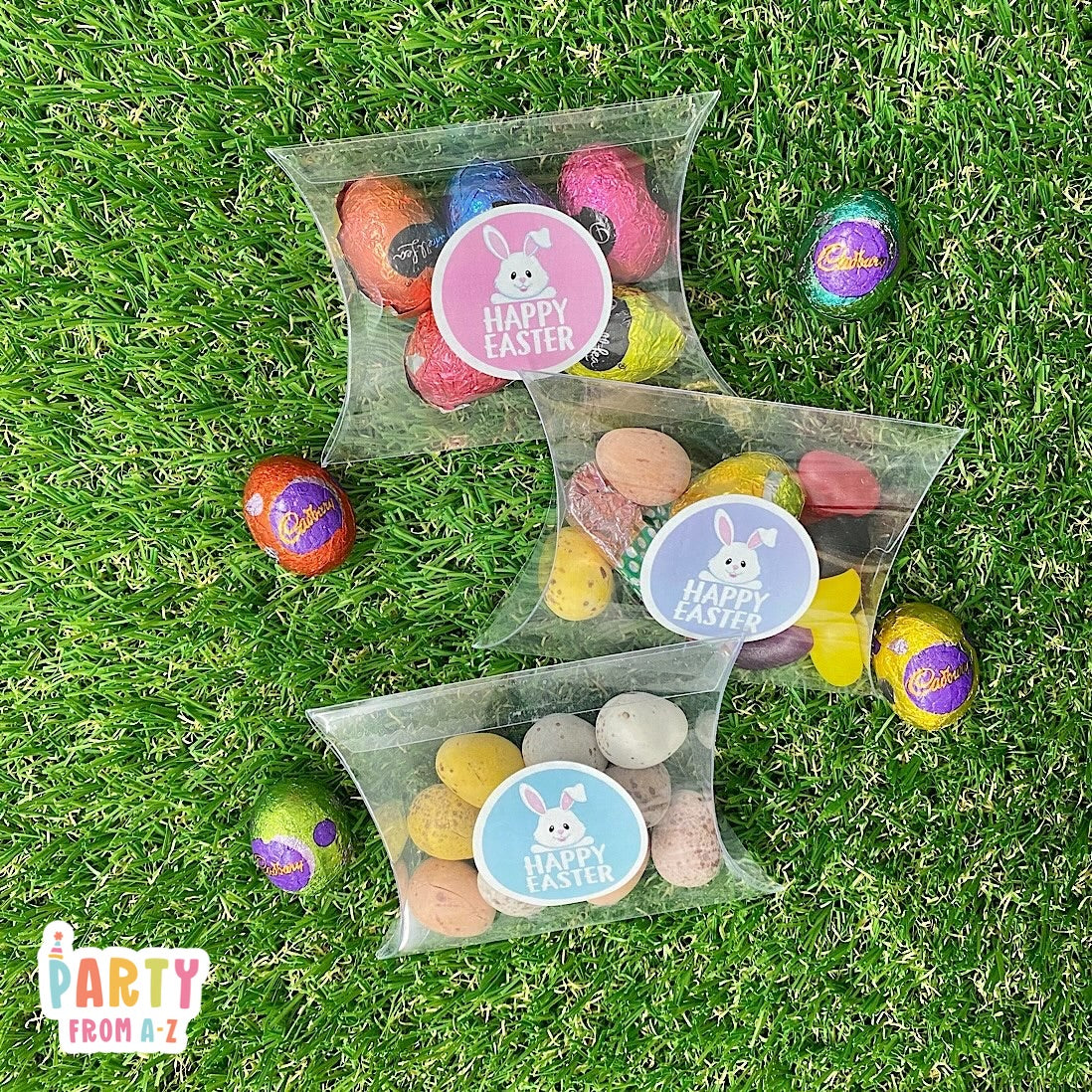 Easter Clear Boxes with Label