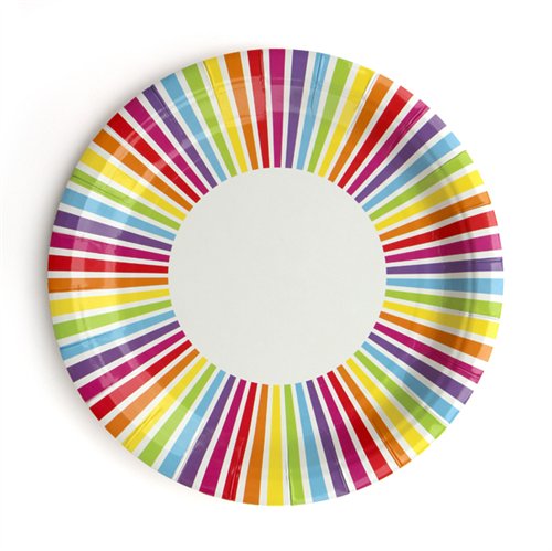 Various Paper Plates 23cm - 10per pack