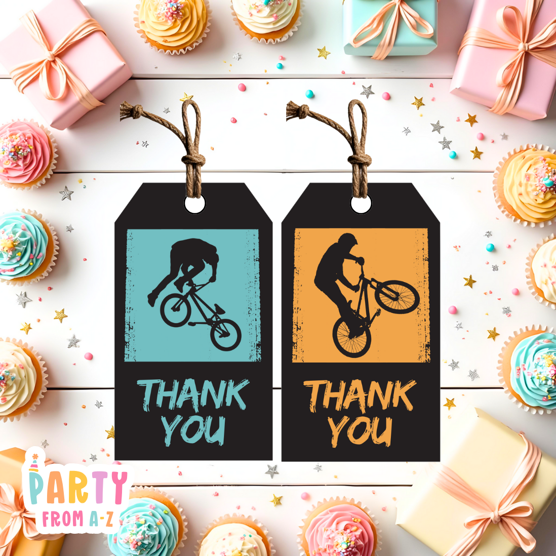 BMX Skatepark Thank You Tags | Digital Ready to Print
