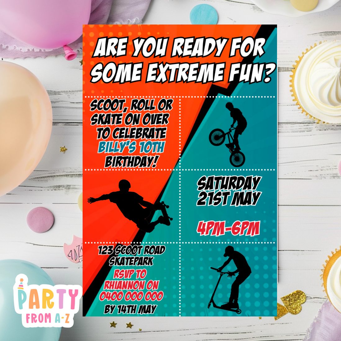 Kids Birthday Party Invites Boys