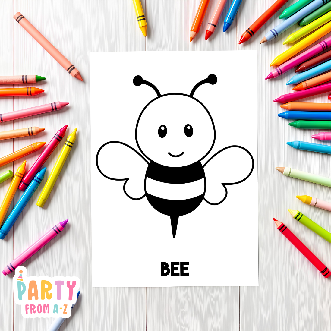 BUG-OUTDOOR-INSECT- Mini Colouring Pages | Printed (8 Colouring Cards)