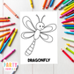 BUG-OUTDOOR-INSECT- Mini Colouring Pages | Printed (8 Colouring Cards)