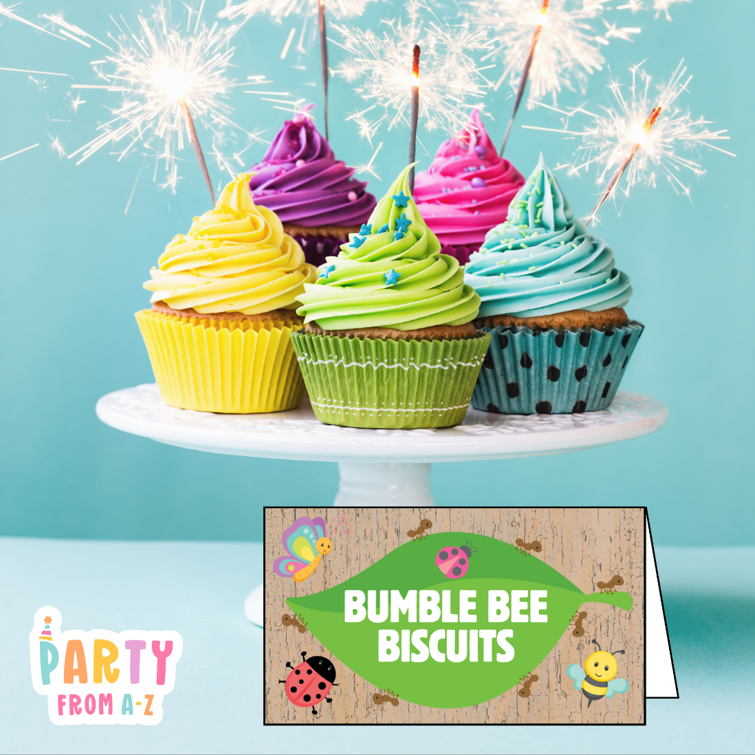 Personalised Kids Food/Name Place Cards Printed or Edit in Canva Girly Theme