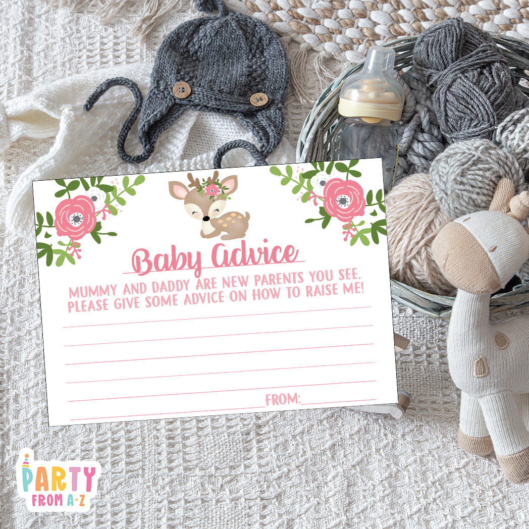 Baby Shower Baby Advice Cards