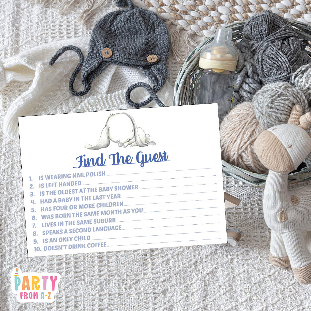 Baby Shower Find The Guest Game